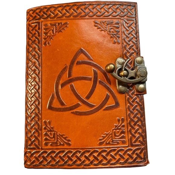 Embossed Leather Journals with Celtic Designs - Picture 2 of 12